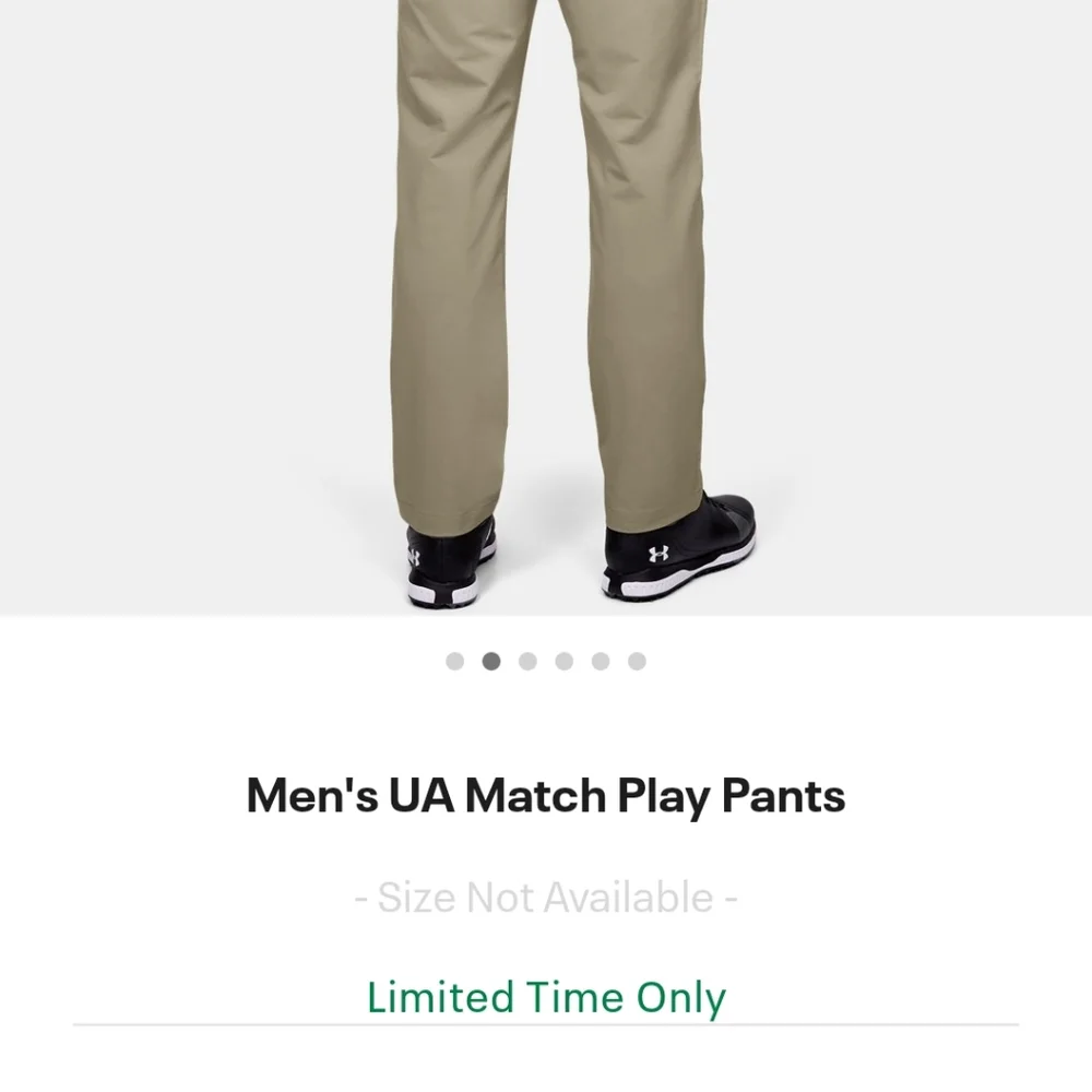Under Armour Match Play pants 34x30 - Picture 2 of 4